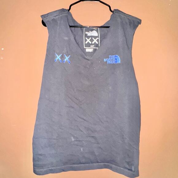KAWS x The North Face Cutoff Tank Top - Size Large - Picture 1 of 8